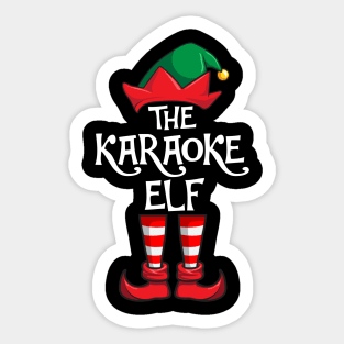 Karaoke Elf Matching Family Christmas Singing Sticker